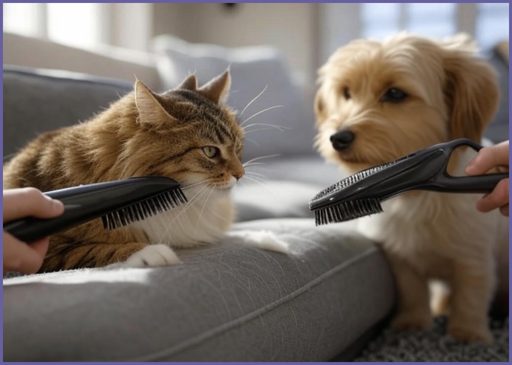 아이사랑 고양이 스팀 브러쉬 강아지 털빗 고양이 스팀빗 강아지빗 반려동물 털제거 손잡이 브러쉬